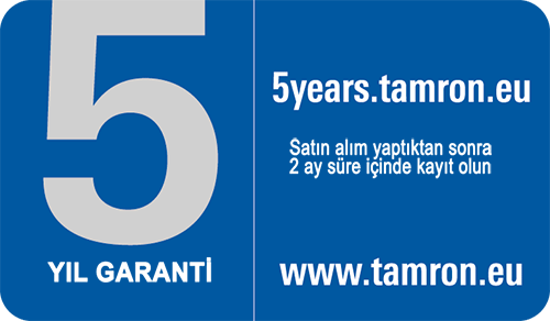 Tamron Lens 5 Yıl Garanti Kayıt